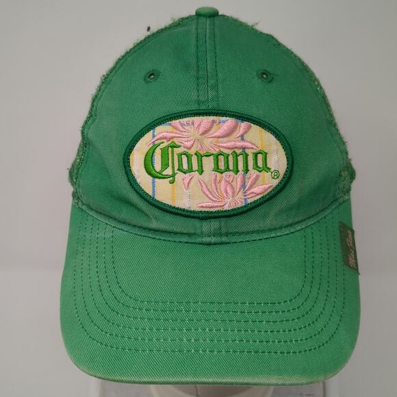 Corona Hecho En Mexico Trucker Hat Green One Size Adjustable Mesh Back Anoma - Picture 2 of 8